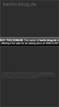 Mobile Screenshot of berlin-blog.de