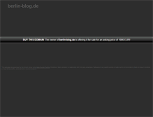 Tablet Screenshot of berlin-blog.de